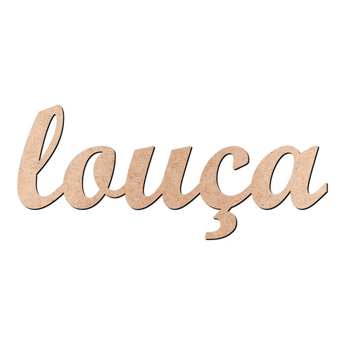 Recorte louça Script Mt Std / MDF 3mm