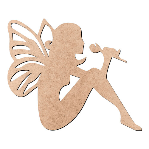Recorte Fada Sentada / MDF 3mm