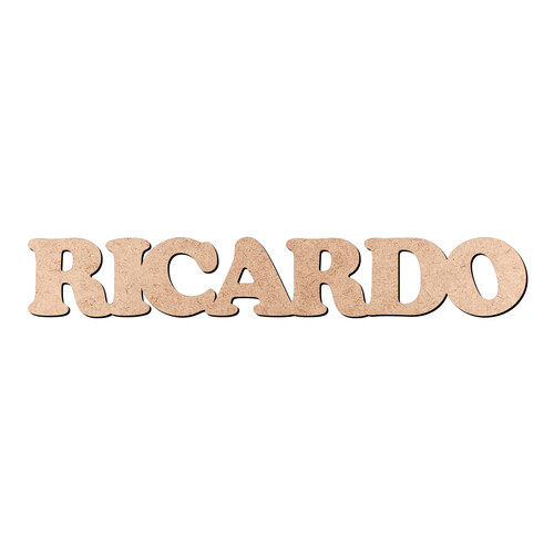 Recorte RICARDO Cooper Black / MDF 3mm