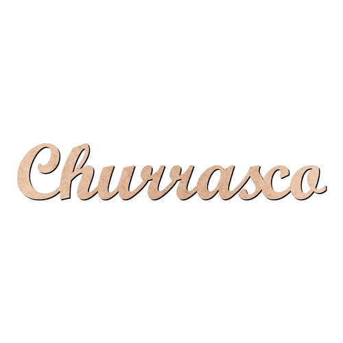 Recorte Churrasco Script Mt Std / MDF 3mm