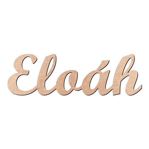 Recorte Eloáh Script Mt Std / MDF 3mm