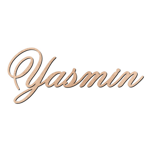 Recorte Yasmin Old Script / MDF 3mm