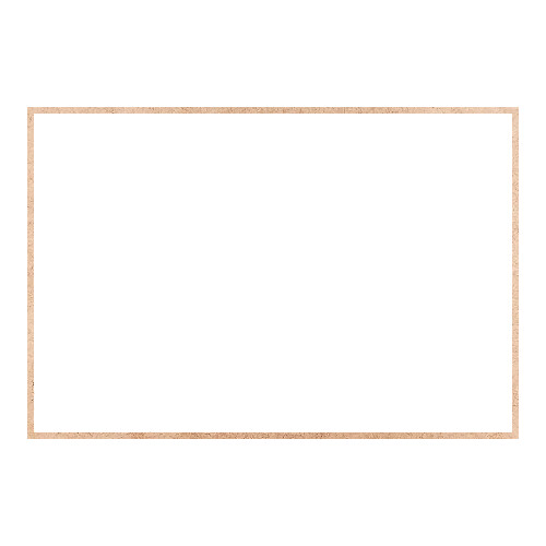 Recorte Moldura Ret 46 x 68 cm Borda 1 cm / MDF 3mm