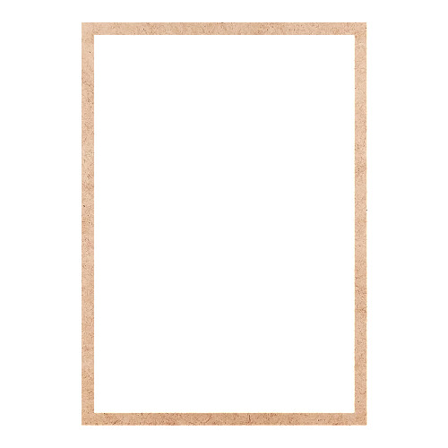 Recorte Moldura Ret 31 x 22 cm Borda 1 cm / MDF 3mm