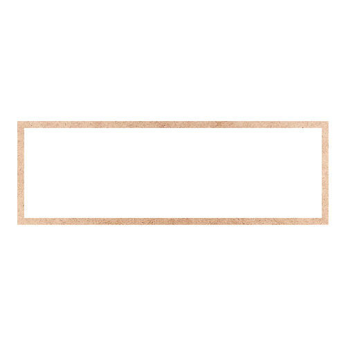Recorte Moldura Ret 30 x 90 cm Borda 2 cm / MDF 3mm