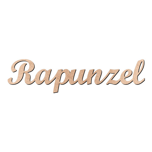 Recorte Rapunzel Script Mt Std / MDF 3mm