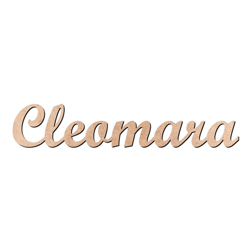Recorte Cleomara Script Mt Std / MDF 3mm