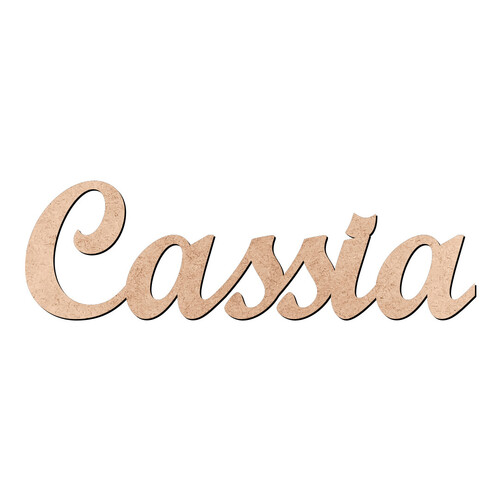 Recorte Cassia Script Mt Std / MDF 3mm
