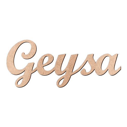 Recorte Geysa Script Mt Std / MDF 3mm