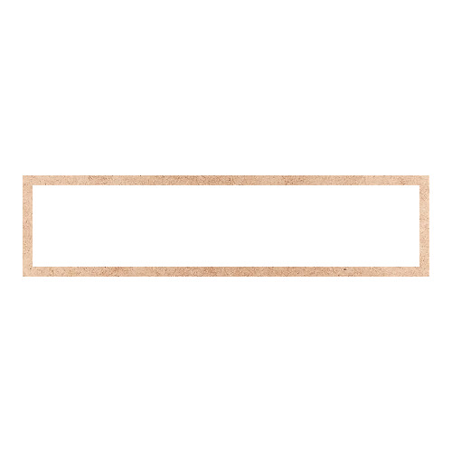 Recorte Moldura Ret 20 x 80 cm Borda 2 cm / MDF 3mm