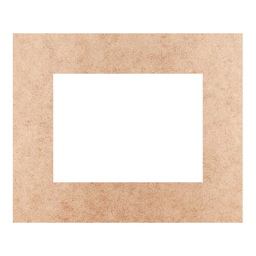 Recorte Moldura Ret 14 x 17 cm Borda 3 cm / MDF 3mm