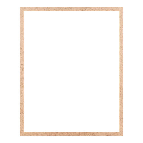 Recorte Moldura Ret 35 x 28 cm Borda 1 cm / MDF 3mm