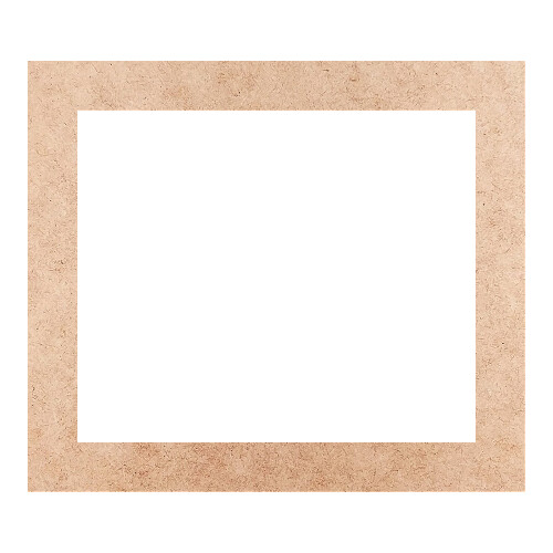 Recorte Moldura Ret 26 x 30 cm Borda 3 cm / MDF 3mm