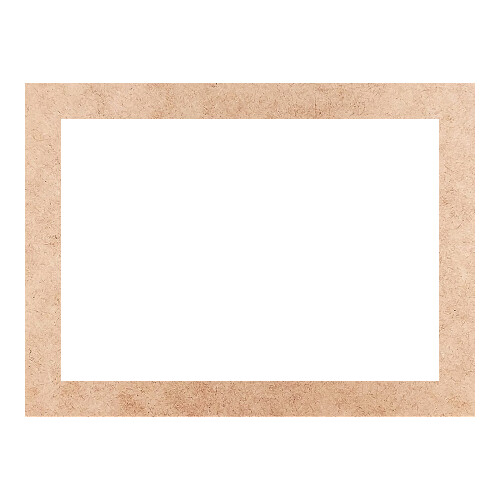 Recorte Moldura Ret 46 x 62 cm Borda 5 cm / MDF 3mm