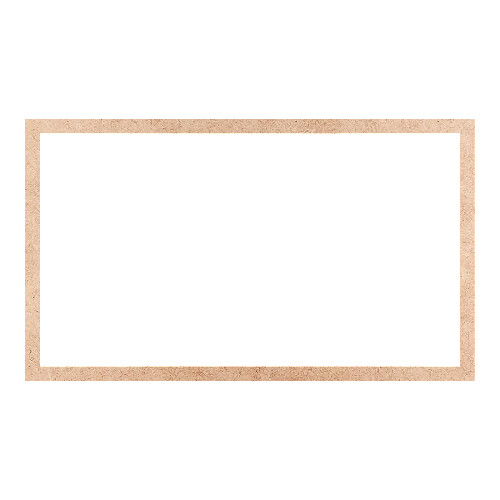 Recorte Moldura Ret 35 x 60 cm Borda 2 cm / MDF 3mm