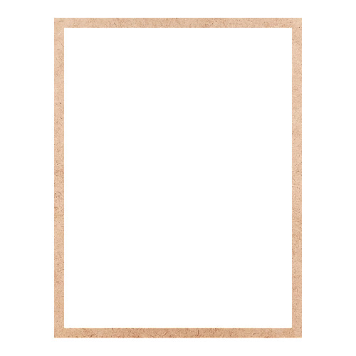 Recorte Moldura Ret 31 x 24 cm Borda 1 cm / MDF 3mm