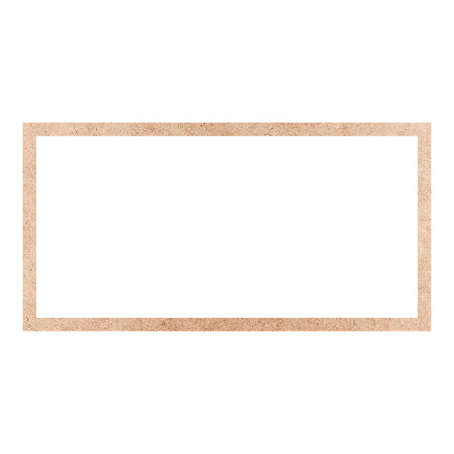 Recorte Moldura Ret 46 x 90 cm Borda 3 cm / MDF 3mm