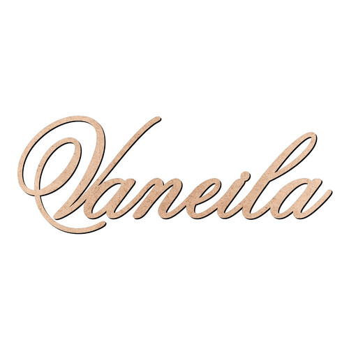 Recorte Vaneila Old Script / MDF 3mm