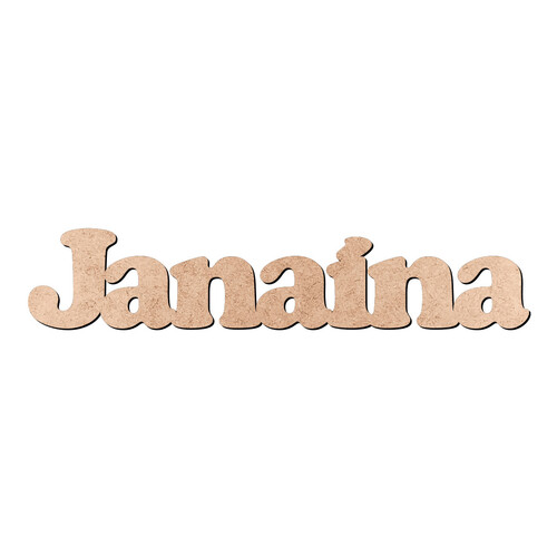 Recorte Janaína Cooper Black / MDF 3mm