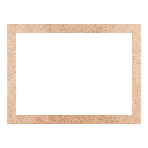 Recorte Moldura Ret 33 x 44 cm Borda 3 cm / MDF 3mm