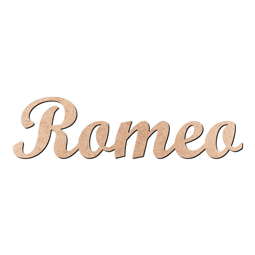 Recorte Romeo Script Mt Std / MDF 3mm