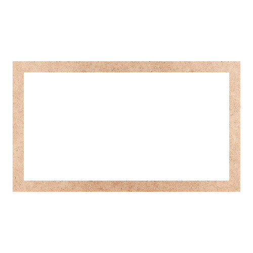 Recorte Moldura Ret 46 x 80 cm Borda 4 cm / MDF 3mm