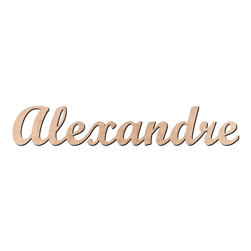 Recorte Alexandre Script Mt Std / MDF 3mm