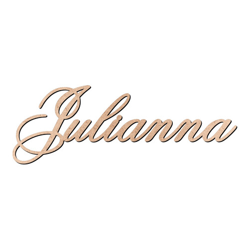 Recorte Julianna Old Script / MDF 3mm