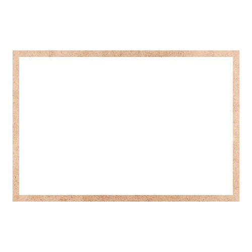 Recorte Moldura Ret 44 x 66 cm Borda 2 cm / MDF 3mm