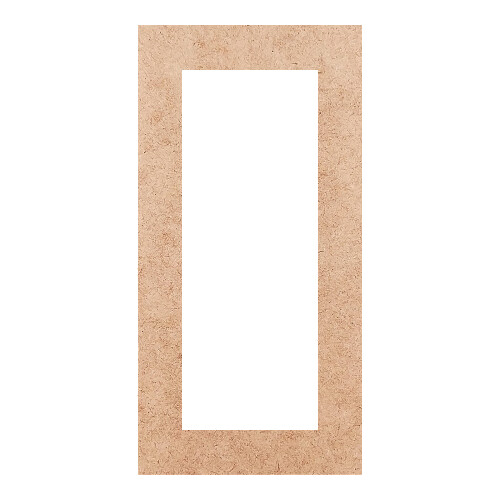 Recorte Moldura Ret 10 x 5 cm Borda 1 cm / MDF 3mm