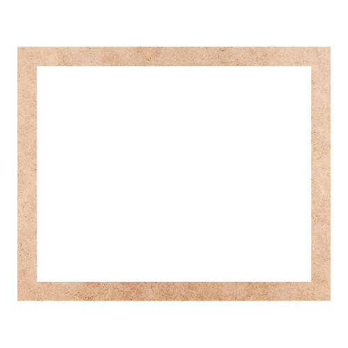 Recorte Moldura Ret 26 x 32 cm Borda 2 cm / MDF 3mm