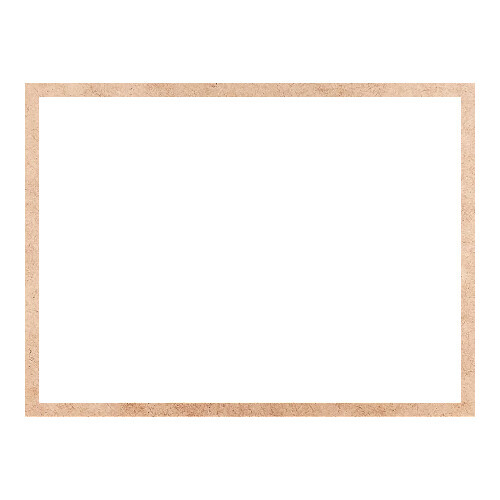 Recorte Moldura Ret 46 x 62 cm Borda 2 cm / MDF 3mm