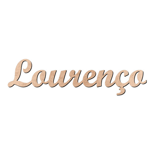 Recorte Lourenço Script Mt Std / MDF 3mm