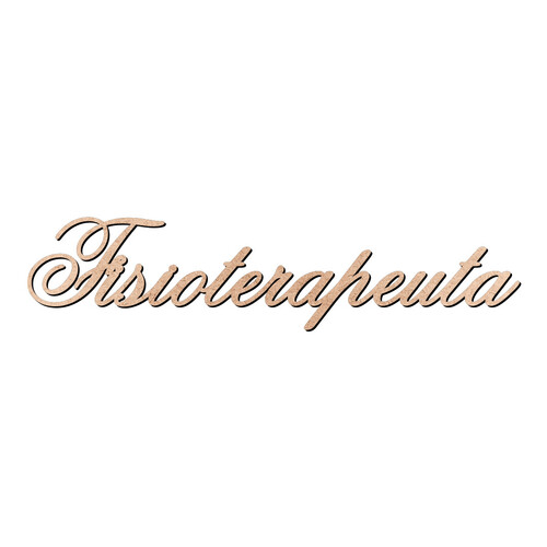 Recorte Fisioterapeuta Old Script / MDF 3mm
