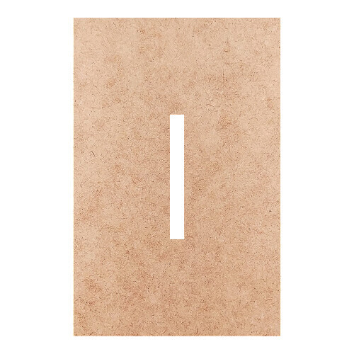 Recorte Moldura Ret 46 x 30 cm Borda 14 cm / MDF 3mm