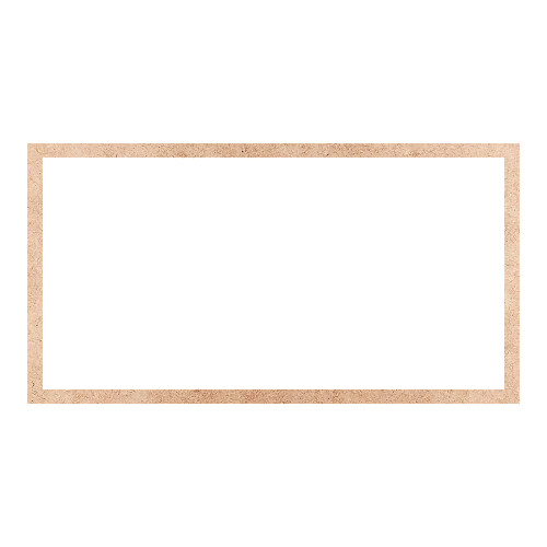 Recorte Moldura Ret 34 x 64 cm Borda 2 cm / MDF 3mm