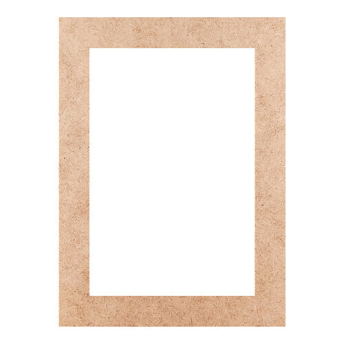 Recorte Moldura Ret 30 x 22 cm Borda 3 cm / MDF 3mm