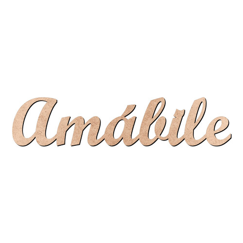 Recorte Amábile Script Mt Std / MDF 3mm