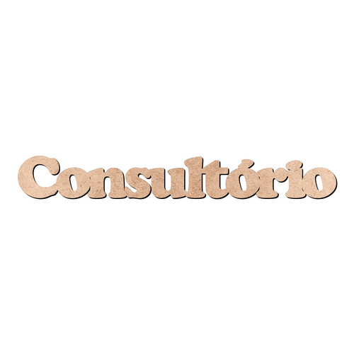 Recorte Consultório Cooper Black / MDF 3mm