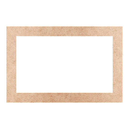 Recorte Moldura Ret 46 x 70 cm Borda 6 cm / MDF 3mm