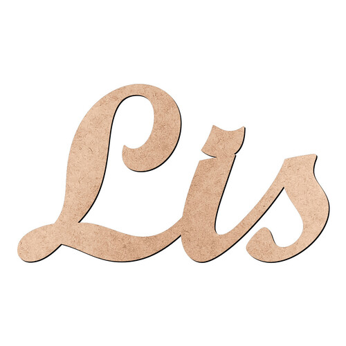 Recorte Lis Script Mt Std / MDF 3mm