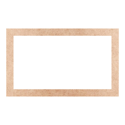 Recorte Moldura Ret 46 x 76 cm Borda 5 cm / MDF 3mm