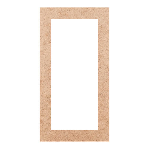 Recorte Moldura Ret 46 x 24 cm Borda 4 cm / MDF 3mm