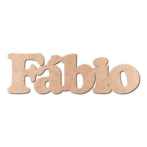 Recorte Fábio Cooper Black / MDF 3mm