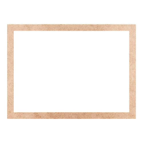 Recorte Moldura Ret 14 x 19 cm Borda 1 cm / MDF 3mm