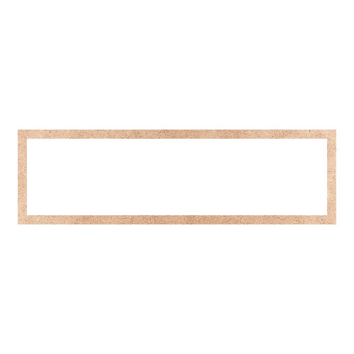 Recorte Moldura Ret 30 x 100 cm Borda 3 cm / MDF 3mm