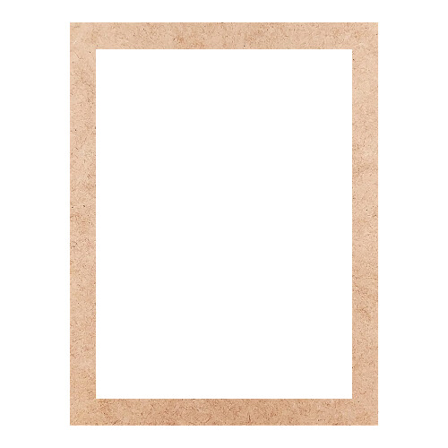 Recorte Moldura Ret 30 x 23 cm Borda 2 cm / MDF 3mm