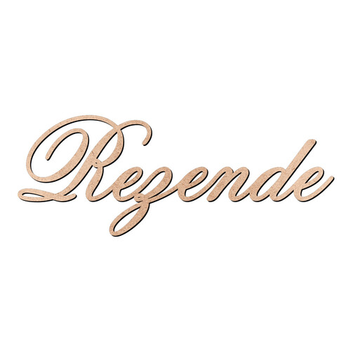 Recorte Rezende Old Script / MDF 3mm