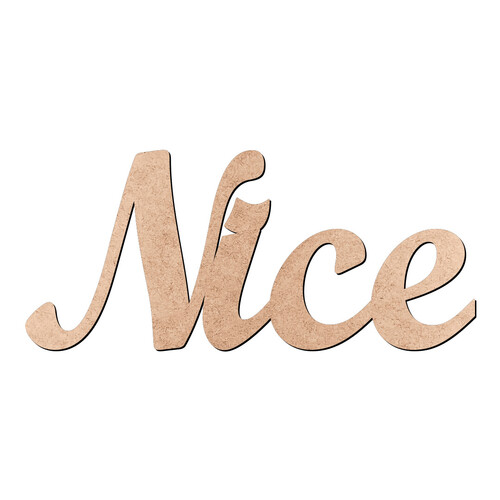 Recorte Nice Script Mt Std / MDF 3mm