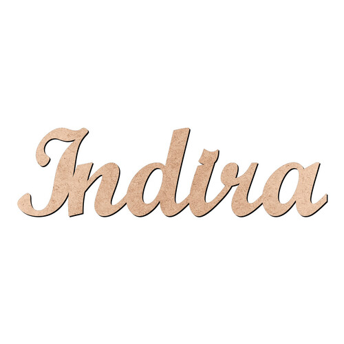 Recorte Indira Script Mt Std / MDF 3mm